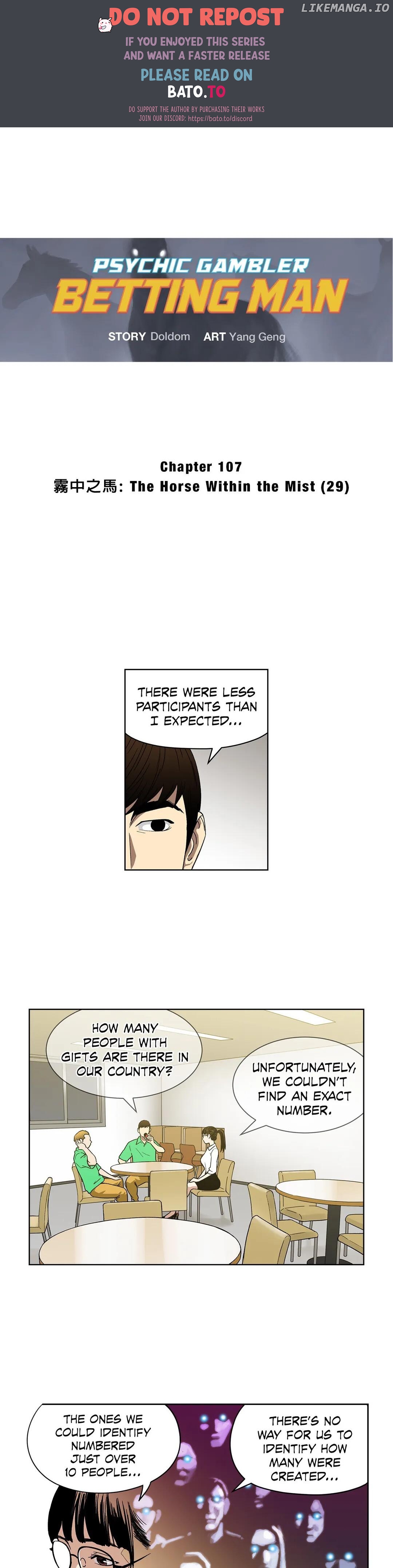 Psychic Gambler: Betting Man chapter 107 - page 1