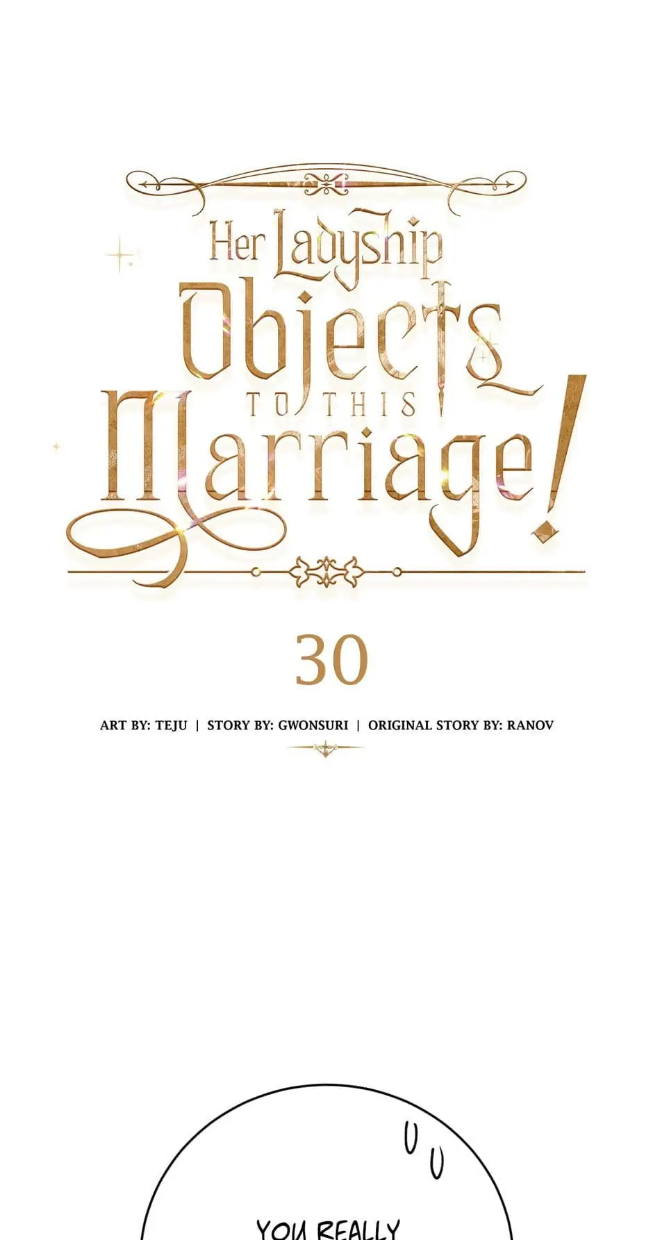 Her Ladyship Objects to this Marriage! Chapter 30 - page 1