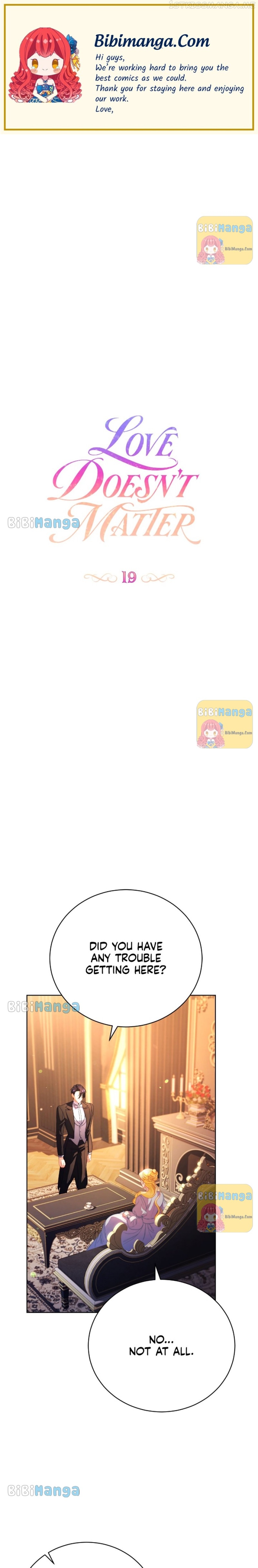 Love Doesn’t Matter Chapter 19 - page 1
