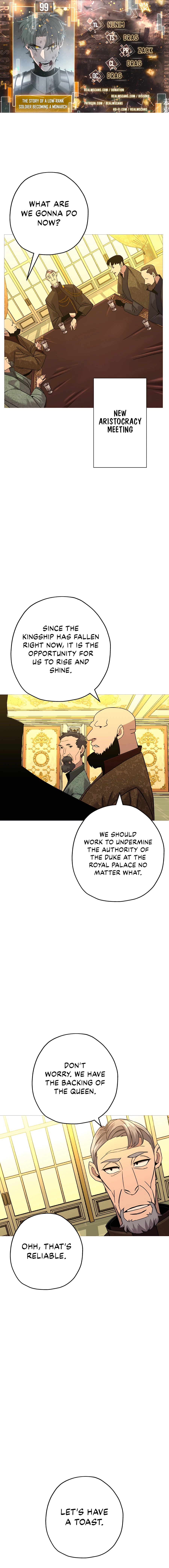 The Story of a Low-Rank Soldier Becoming a Monarch Chapter 99 - page 1