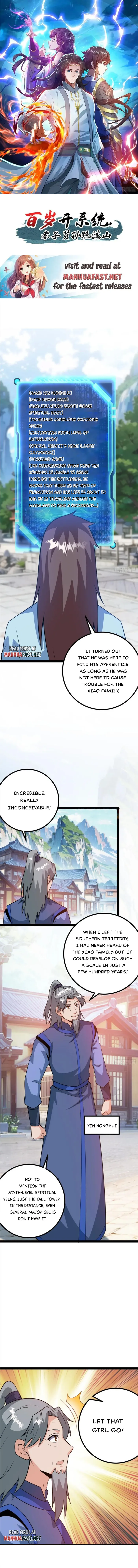 When The System Opens After The Age Of 100 , All Grandchildren Kneel Upon The Mountains! Chapter 48 - page 1