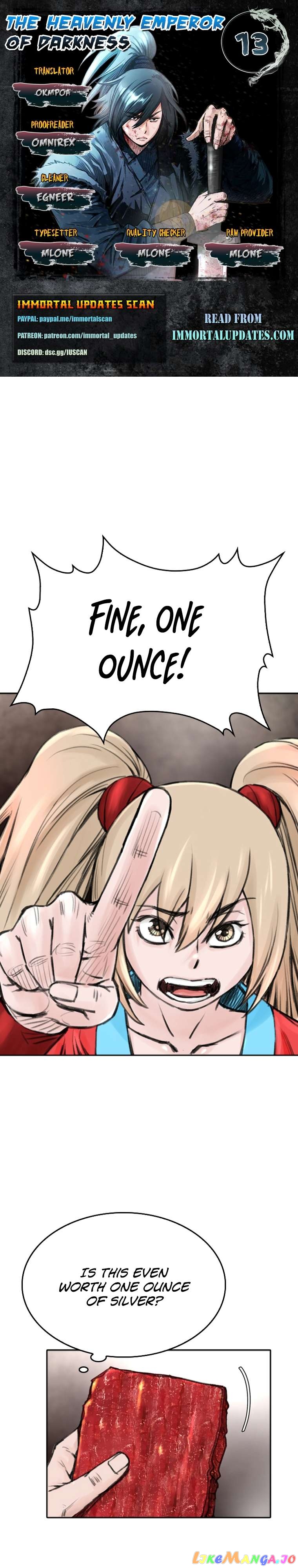 The Heavenly Emperor of Darkness Chapter 13 - page 1