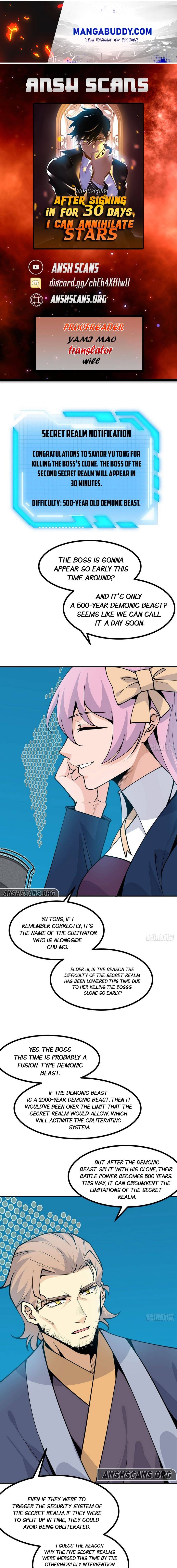 After Signing In For 30 Days, I Can Annihilate Stars chapter 40 - page 1