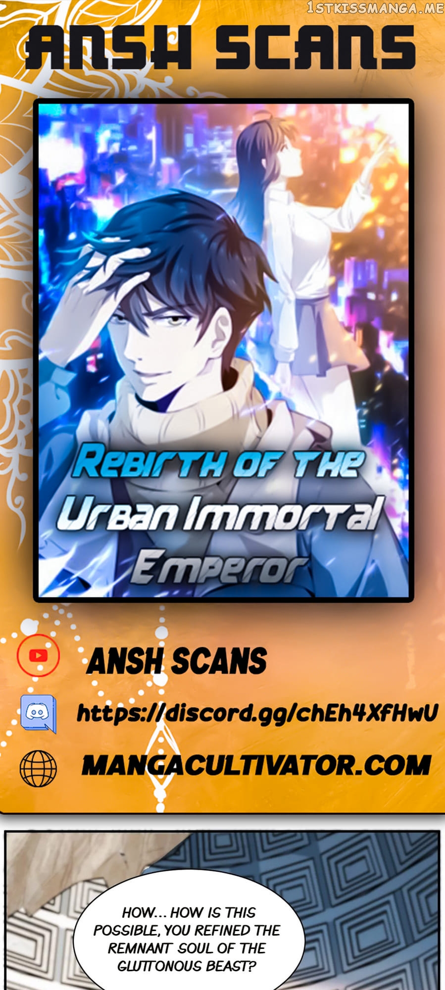 Rebirth Of The Urban Immortal Emperor chapter 116 - page 1