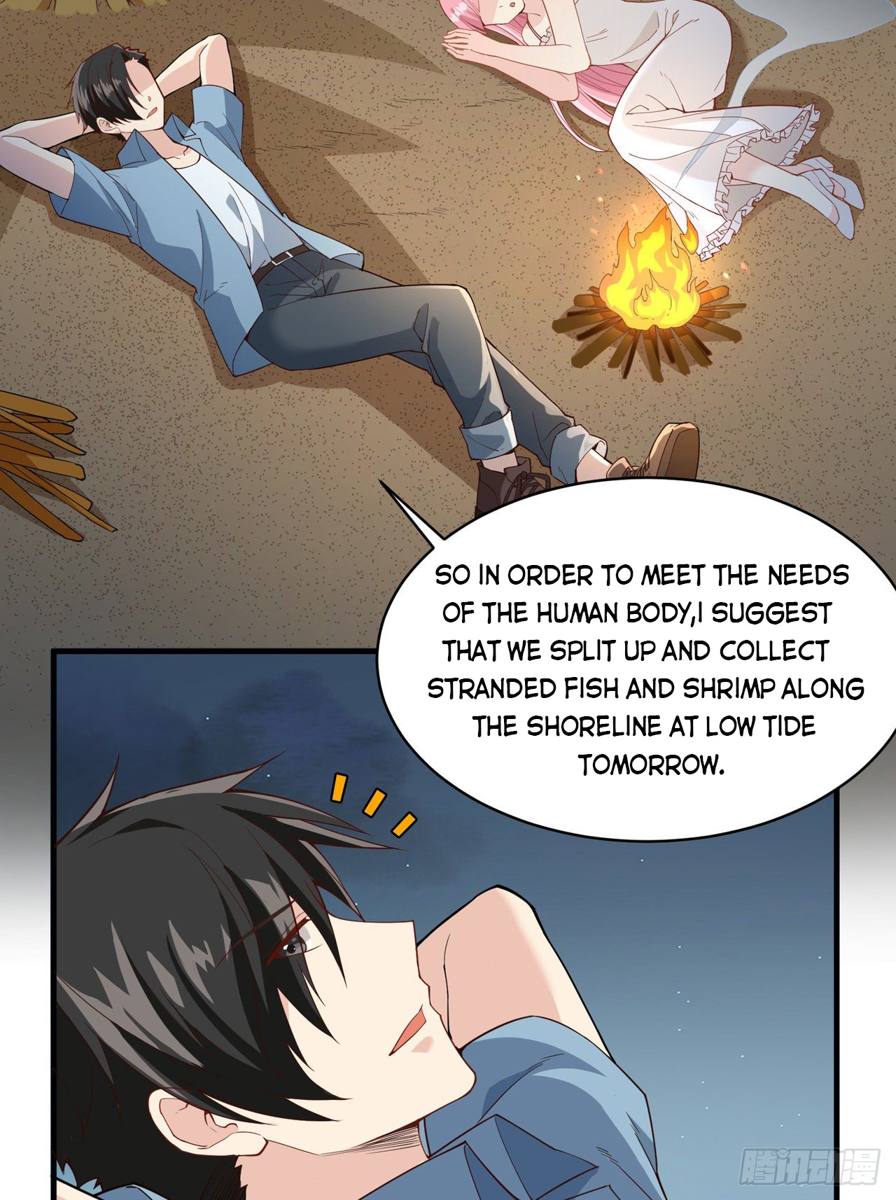 Survive on a deserted island with beautiful girls chapter 3 - page 31