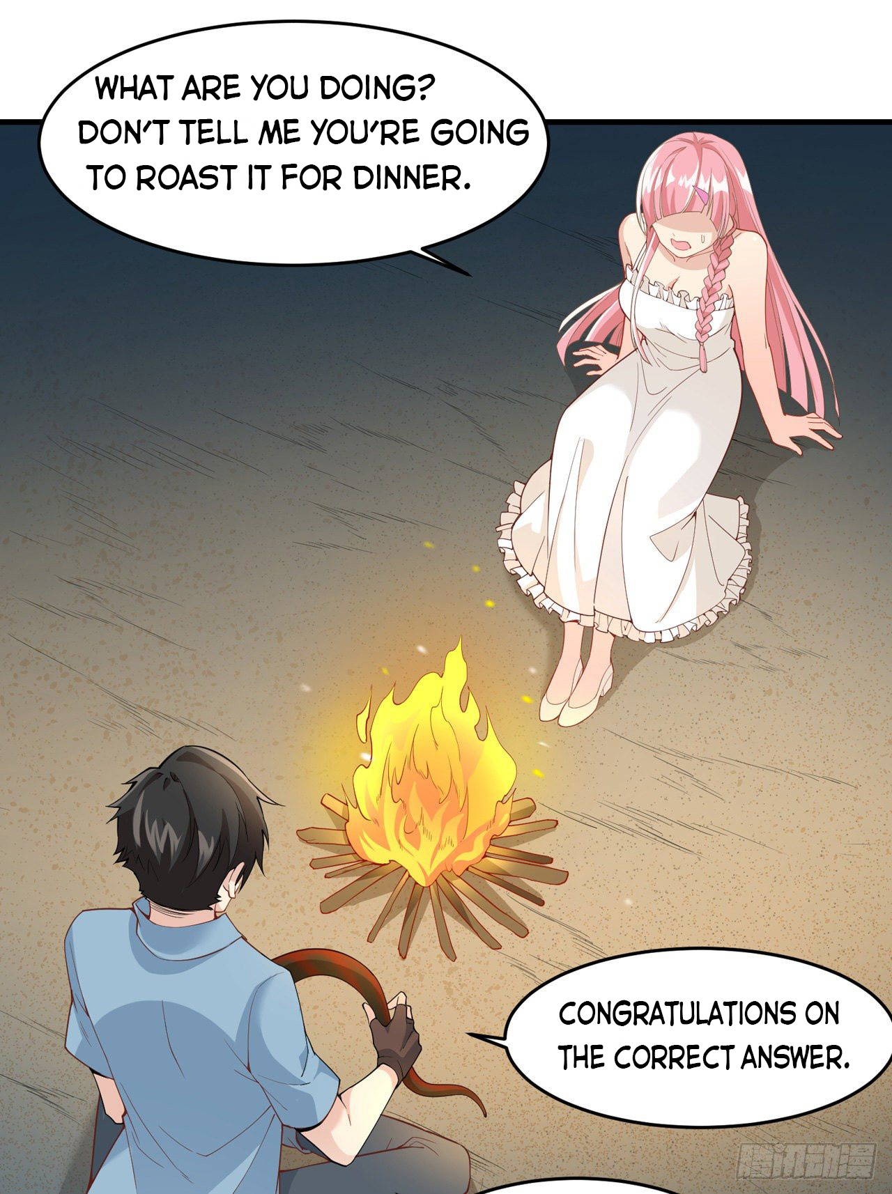 Survive on a deserted island with beautiful girls chapter 3 - page 8