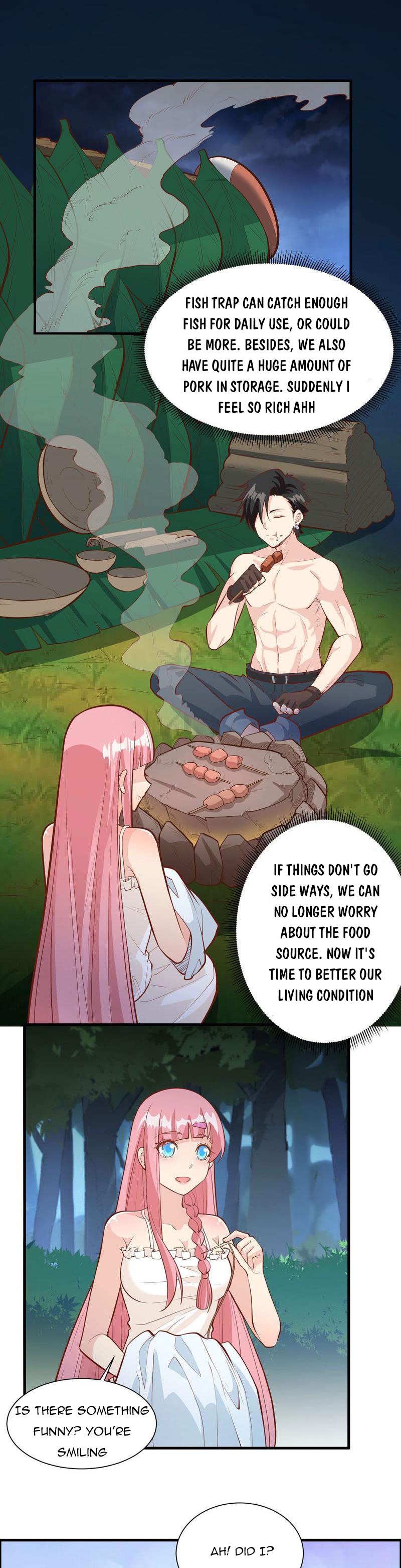 Survive on a deserted island with beautiful girls chapter 22 - page 12