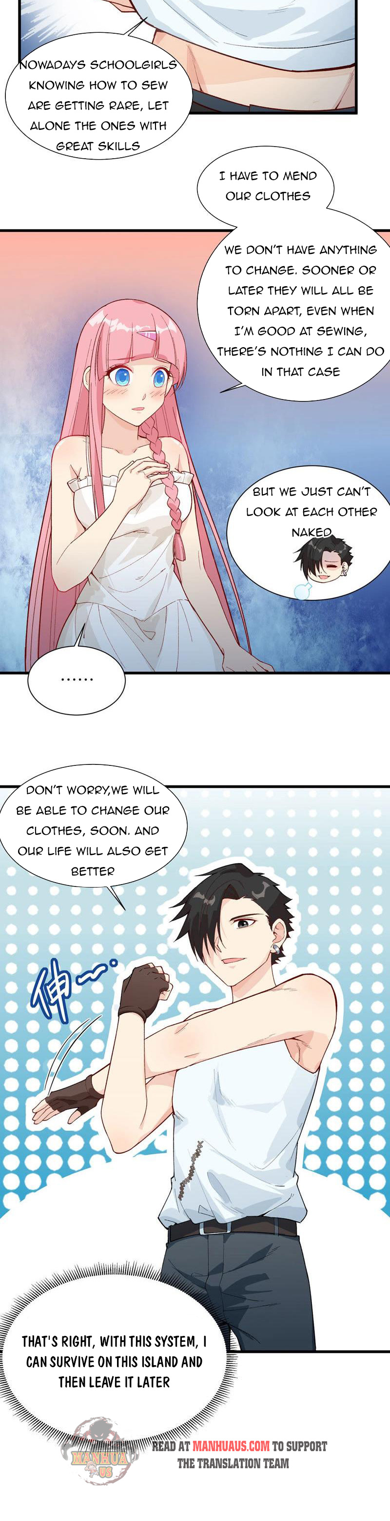 Survive on a deserted island with beautiful girls chapter 22 - page 14
