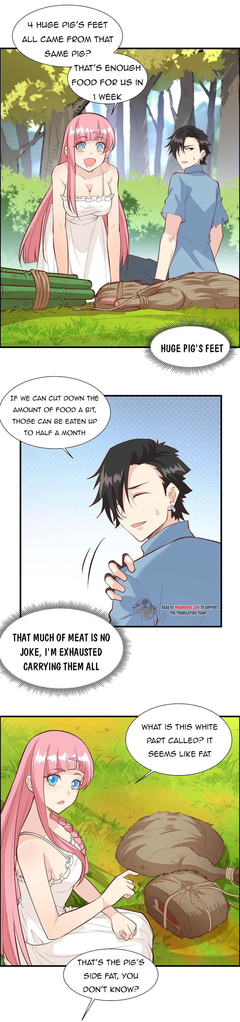 Survive on a deserted island with beautiful girls chapter 22 - page 4