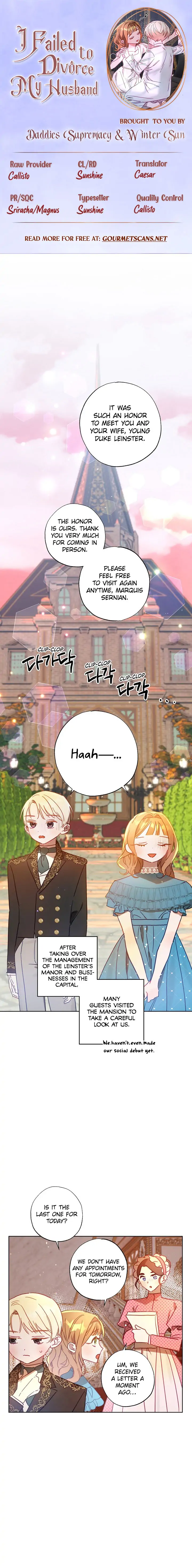 I Failed to Divorce My Husband Chapter 23 - page 1