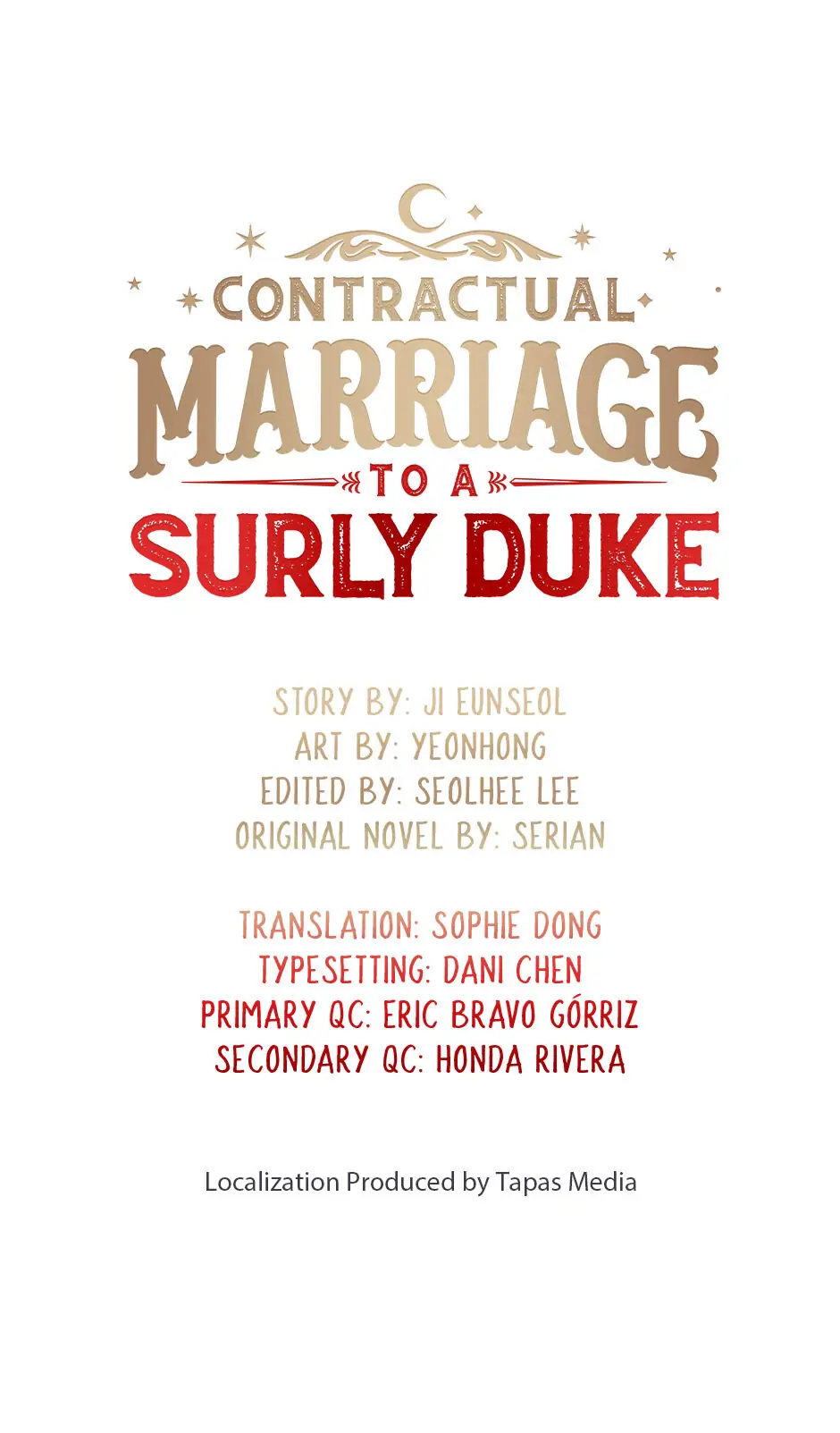 Contractual Marriage to a Surly Duke Chapter 30 - page 1