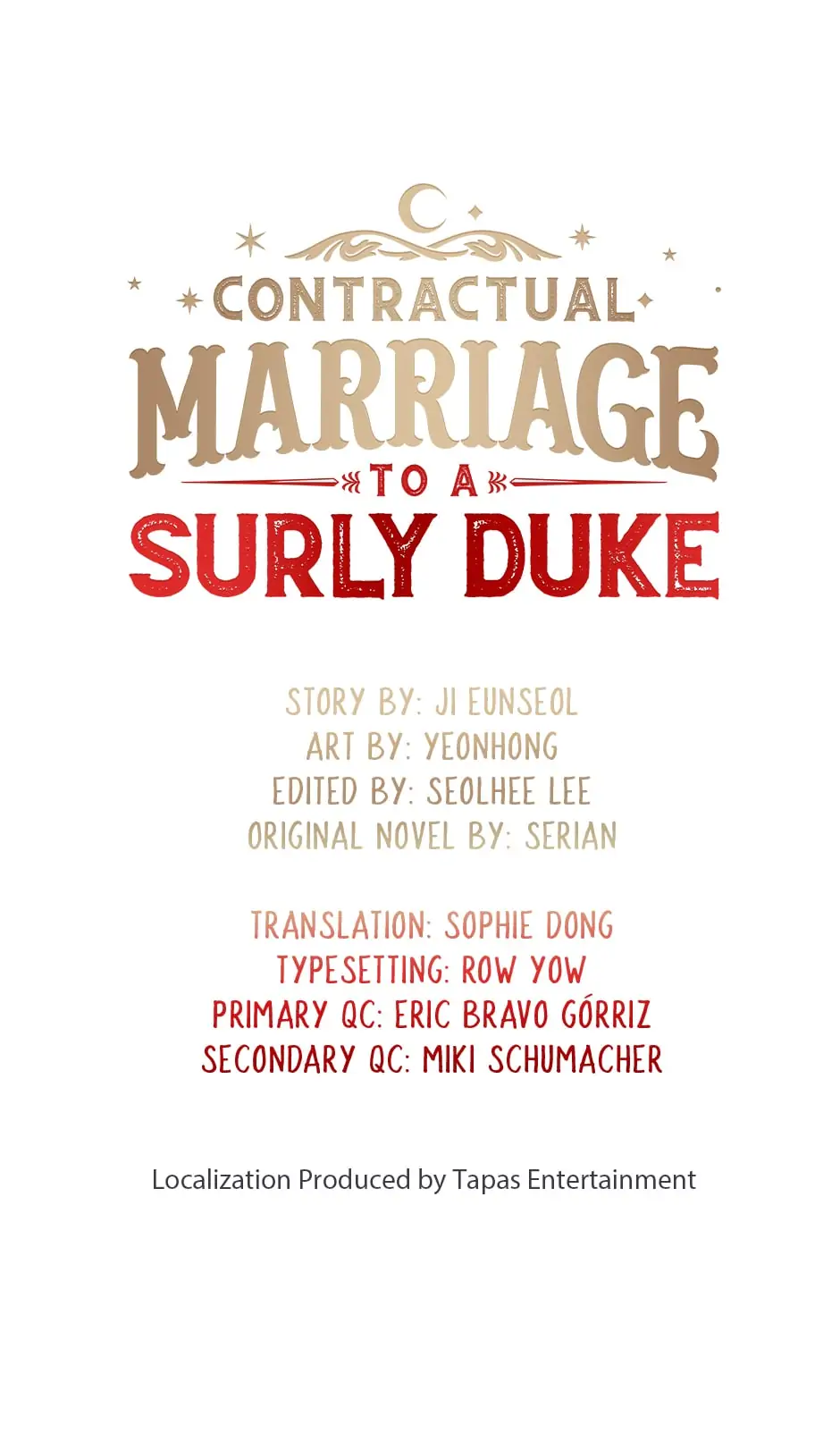 Contractual Marriage to a Surly Duke Chapter 52 - page 1