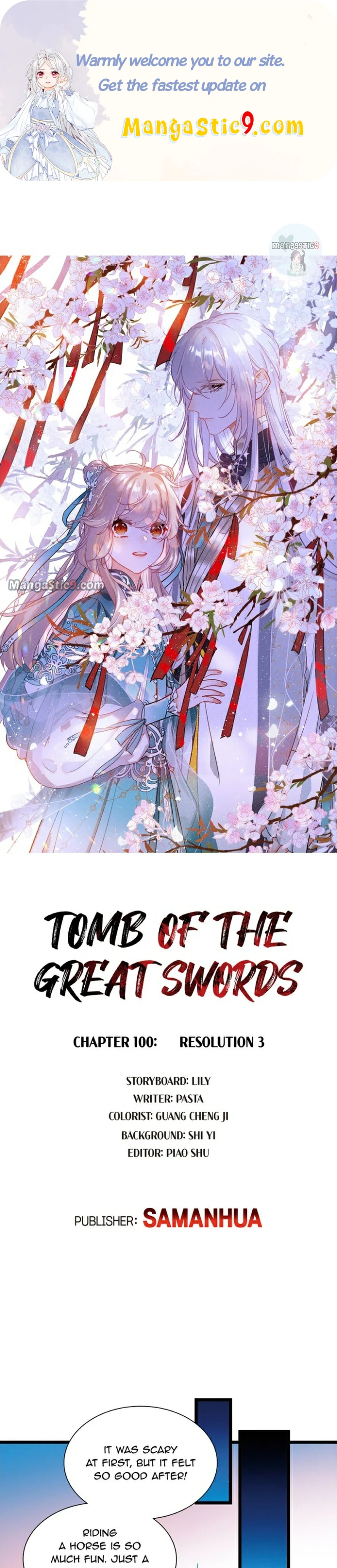 The Tomb of Famed Swords Chapter 100 - page 1