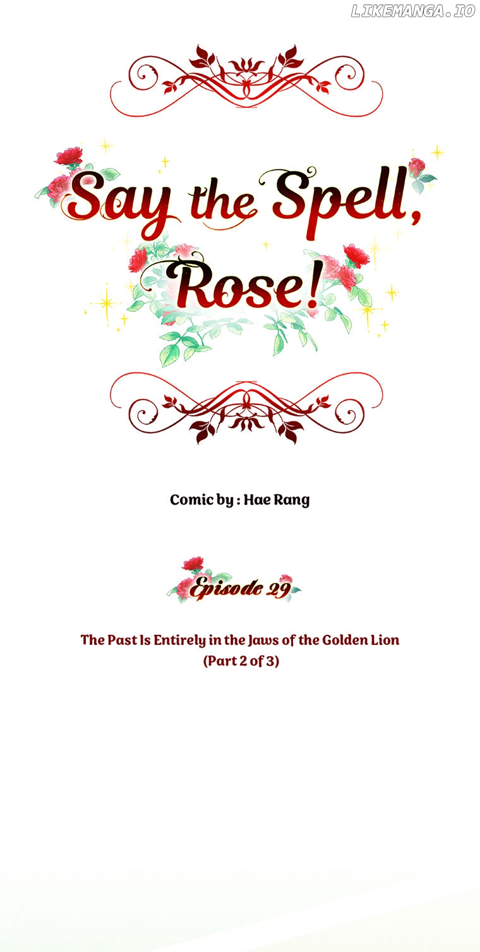 Say the spell, Rose! Chapter 29 - page 1