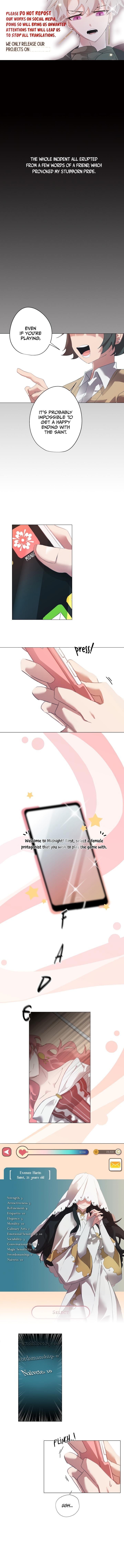 How to Clear a Dating Sim as a Side Character chapter 0.1 - page 1