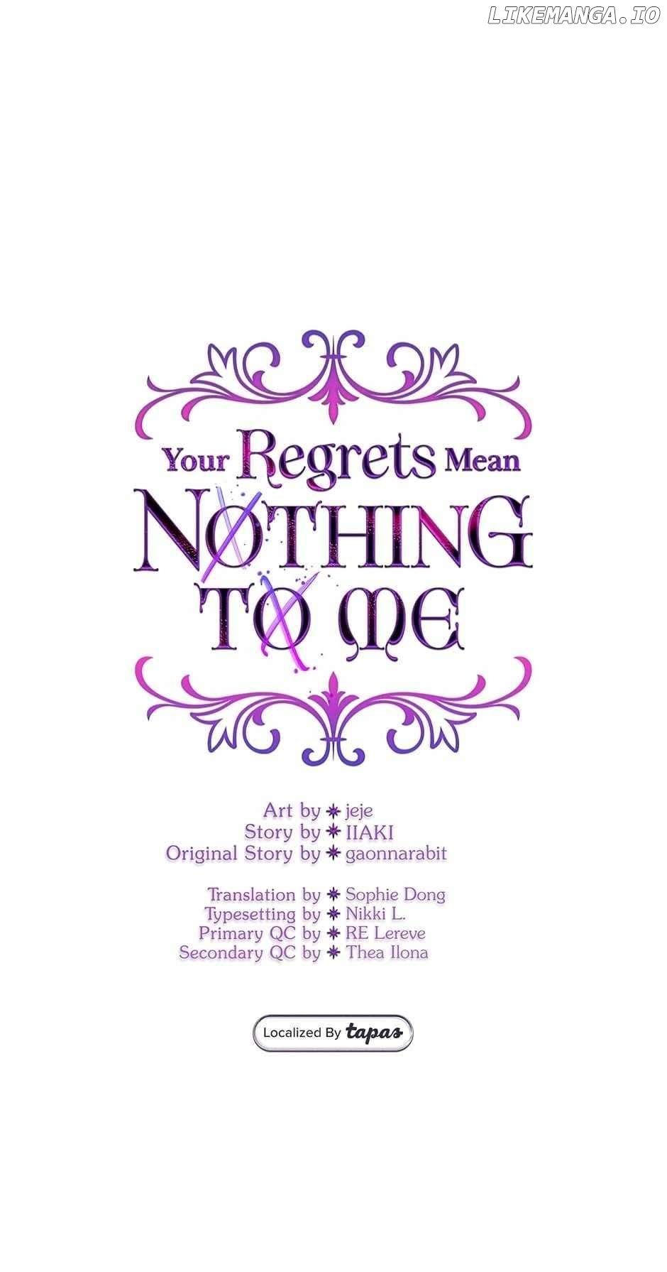 Your Regrets Mean Nothing to Me Chapter 131 - page 1