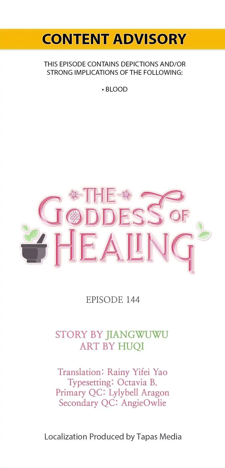 The Goddess of Healing Chapter 144 - page 1