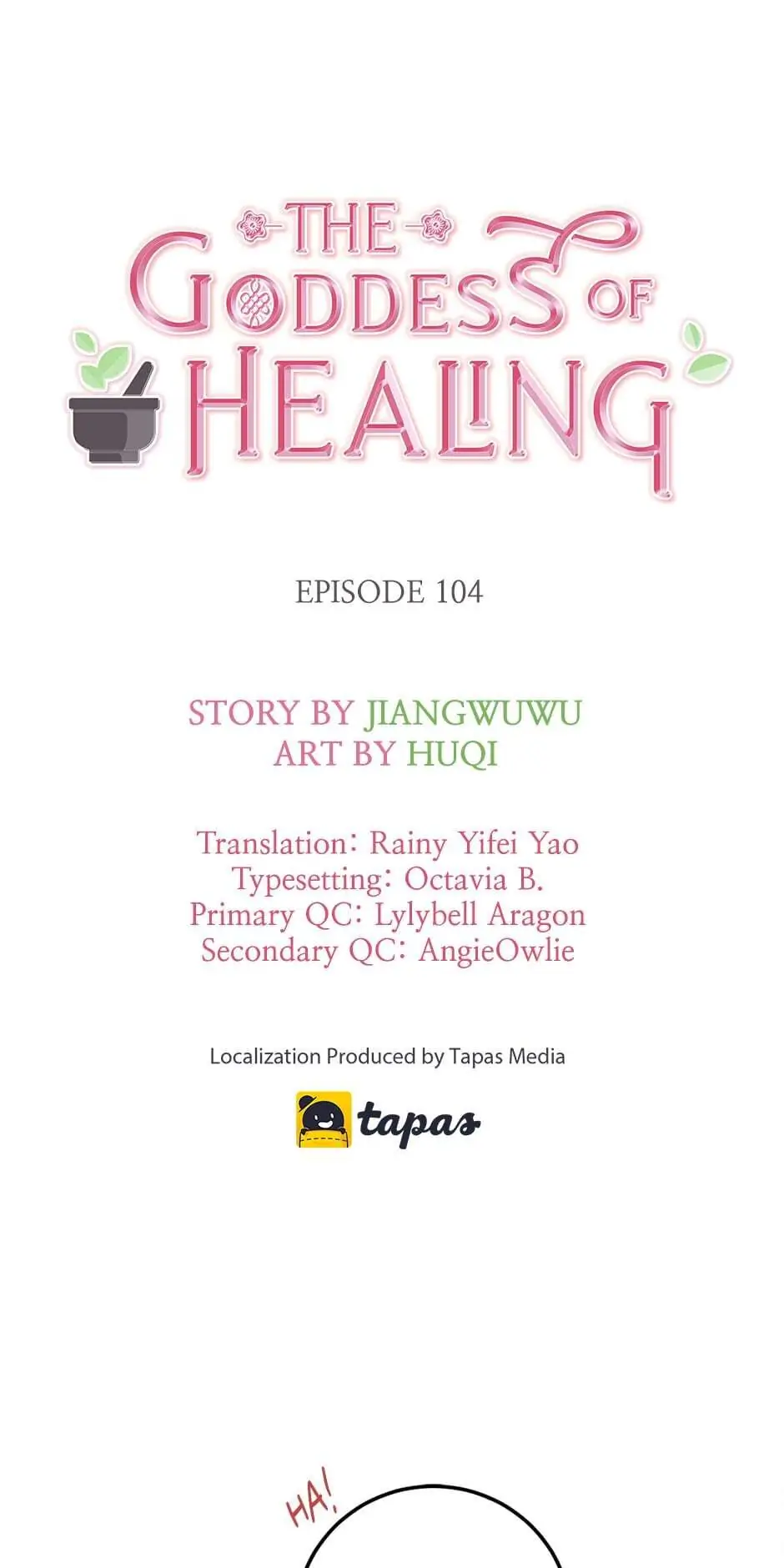 The Goddess of Healing Chapter 104 - page 1