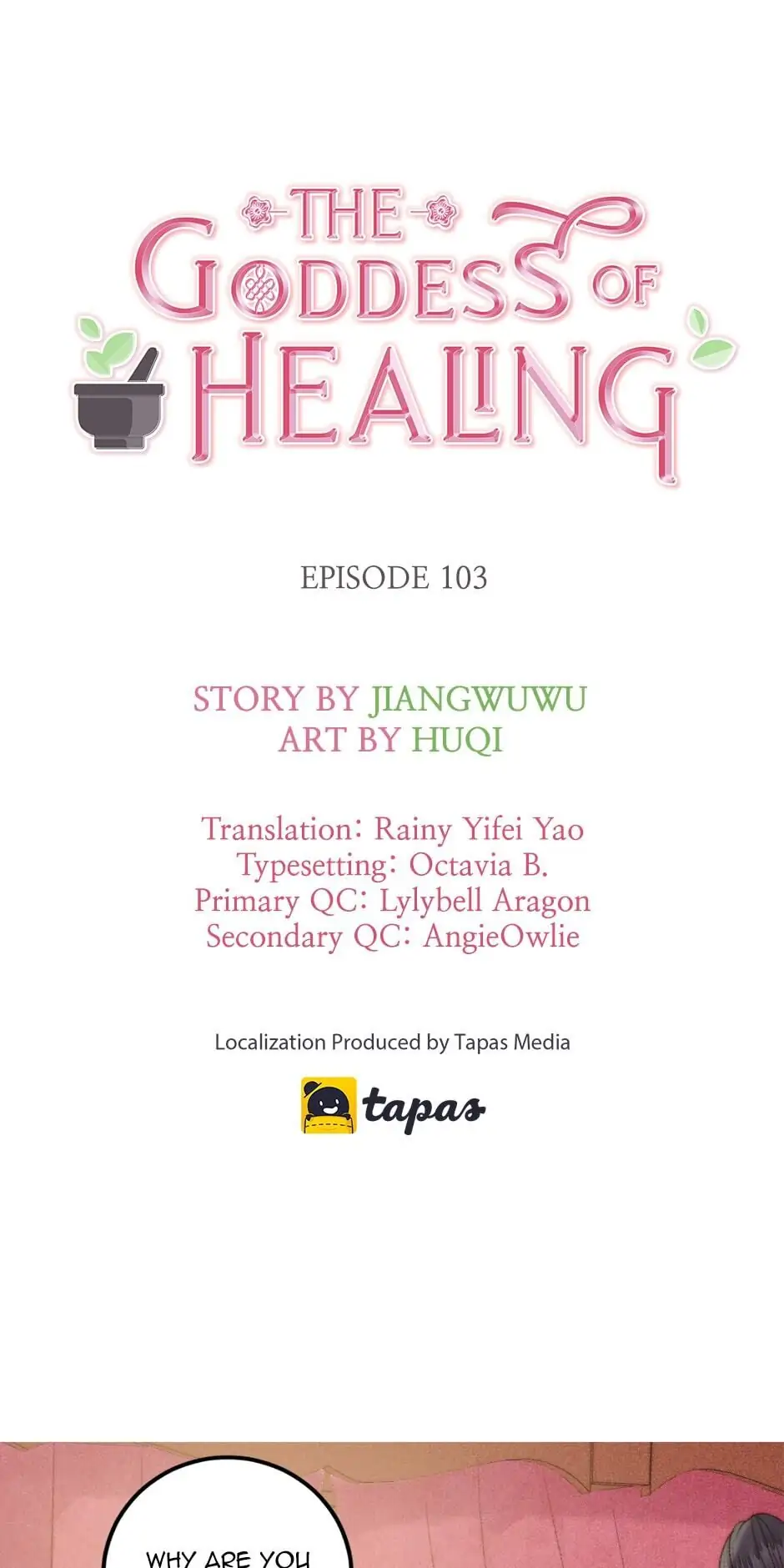 The Goddess of Healing Chapter 103 - page 1
