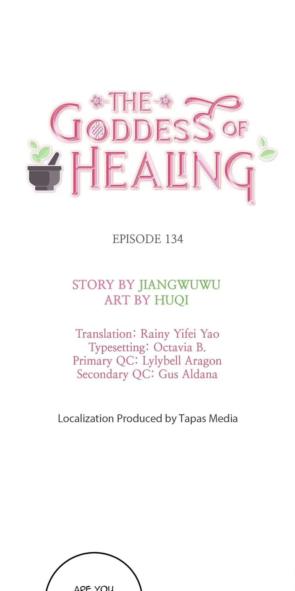 The Goddess of Healing Chapter 134 - page 1