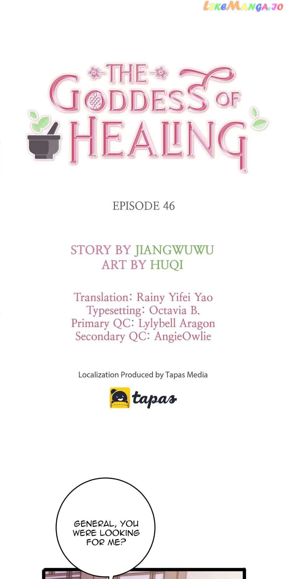 The Goddess of Healing Chapter 46 - page 1