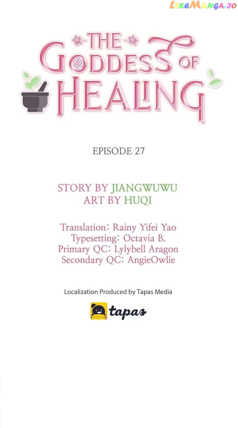 The Goddess of Healing Chapter 27 - page 1