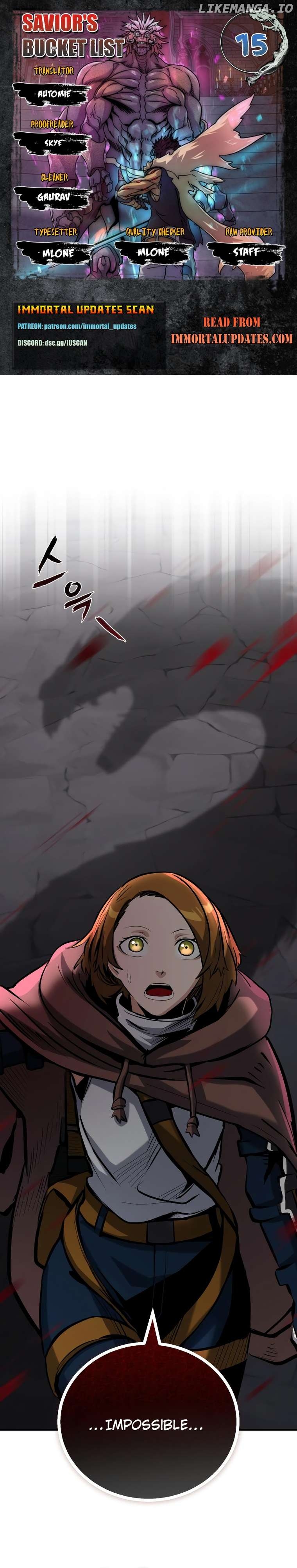 The Savior’s Bucket List Chapter 15 - page 1