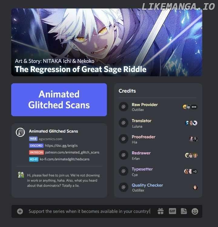 The Regression of Great Sage Riddle Chapter 1 - page 1
