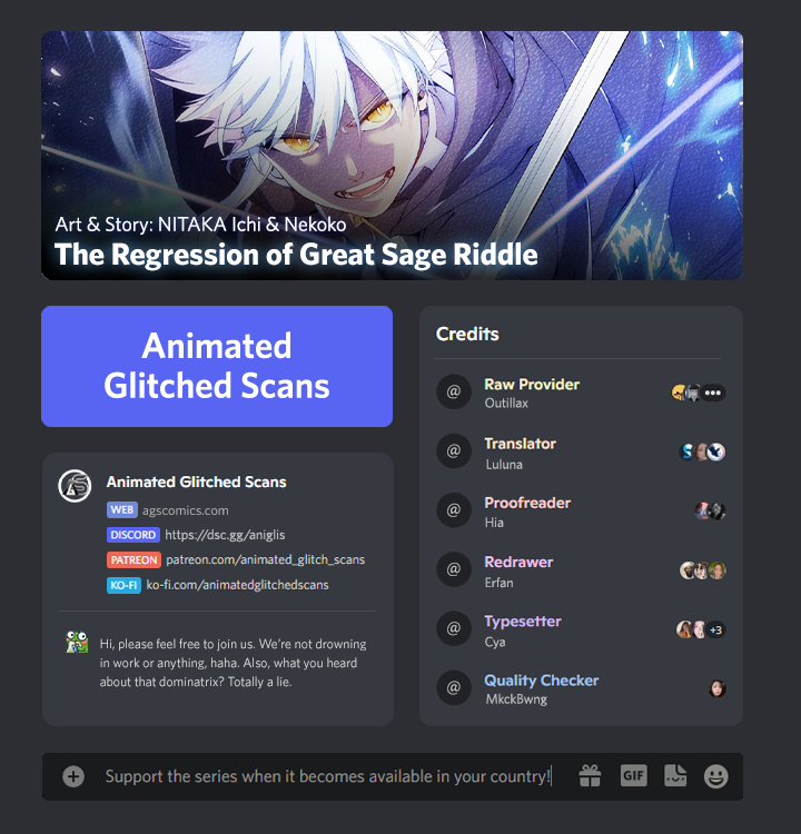 The Regression of Great Sage Riddle Chapter 4 - page 1