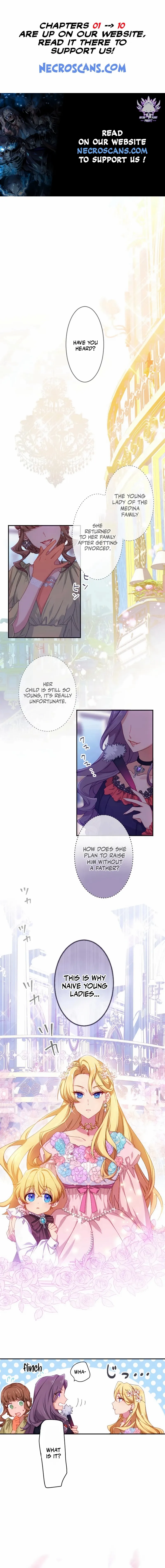 As a Reincarnated Villainess and a Single Mother, I've Secured the Love Route! Chapter 1 - page 1