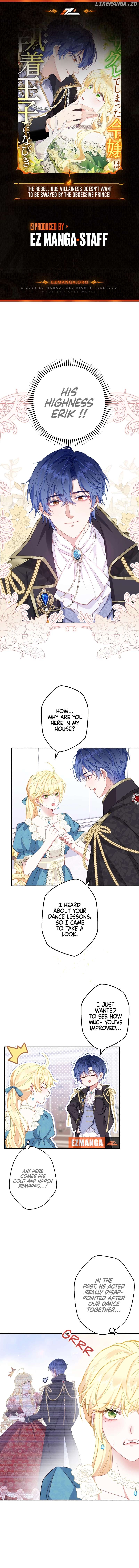 The Rebellious Villainess Doesn’t Want To Be Swayed By The Obsessive Prince! Chapter 4 - page 1