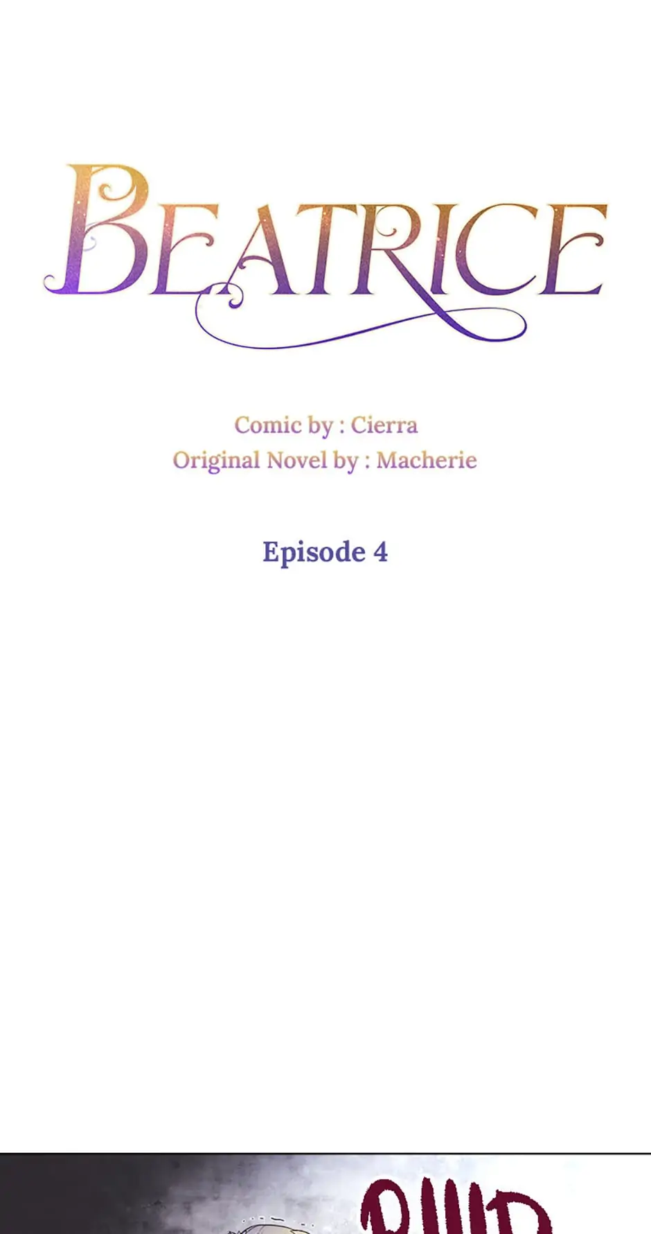 Beatrice – Manhwa Chapter 4 - page 4