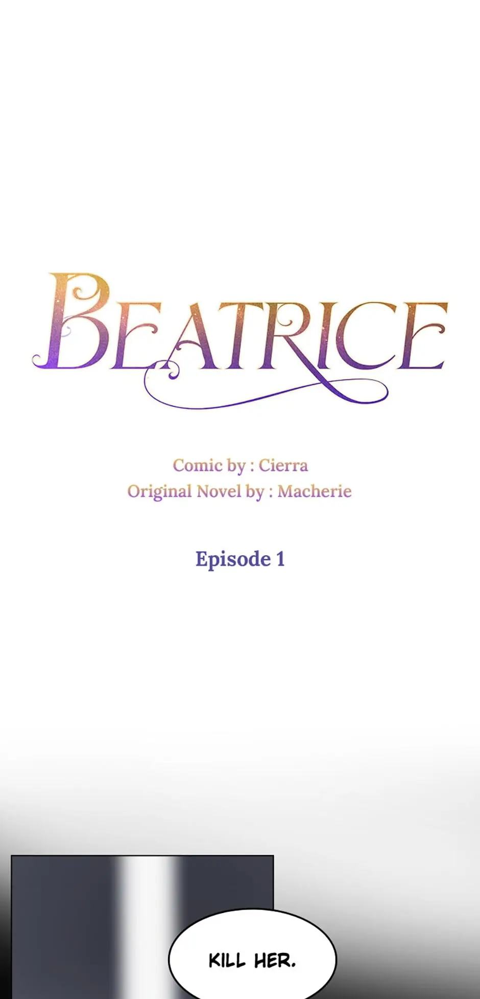Beatrice – Manhwa Chapter 1 - page 1