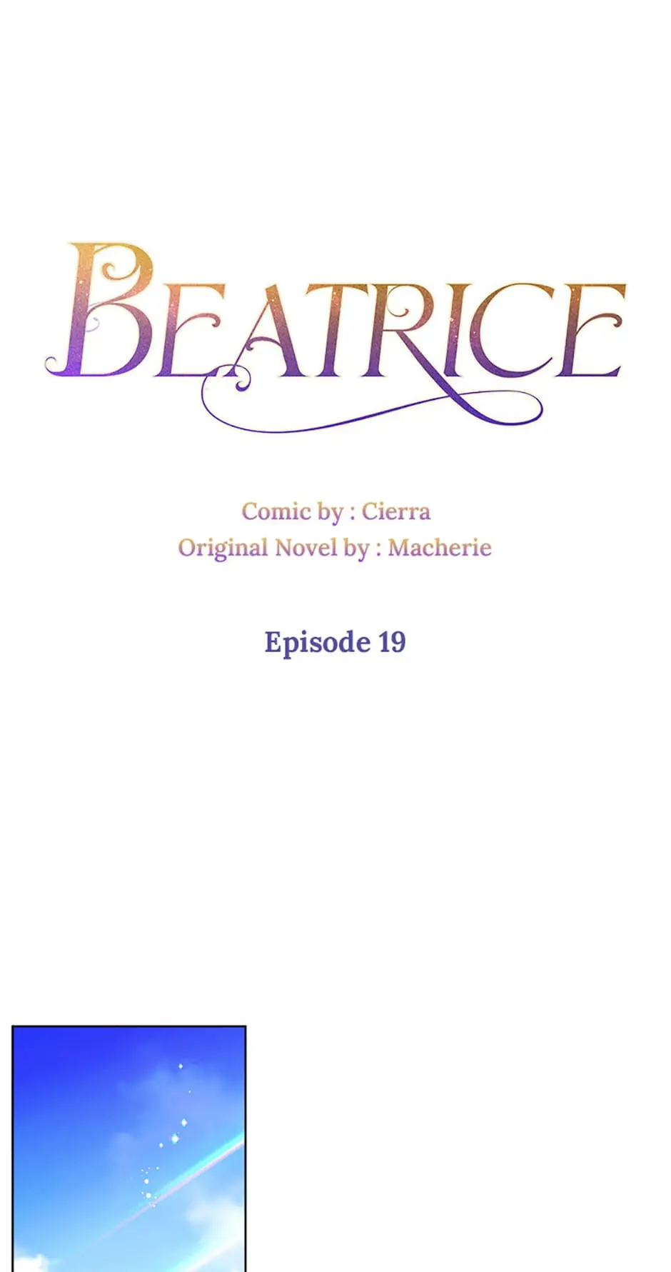 Beatrice – Manhwa Chapter 19 - page 1