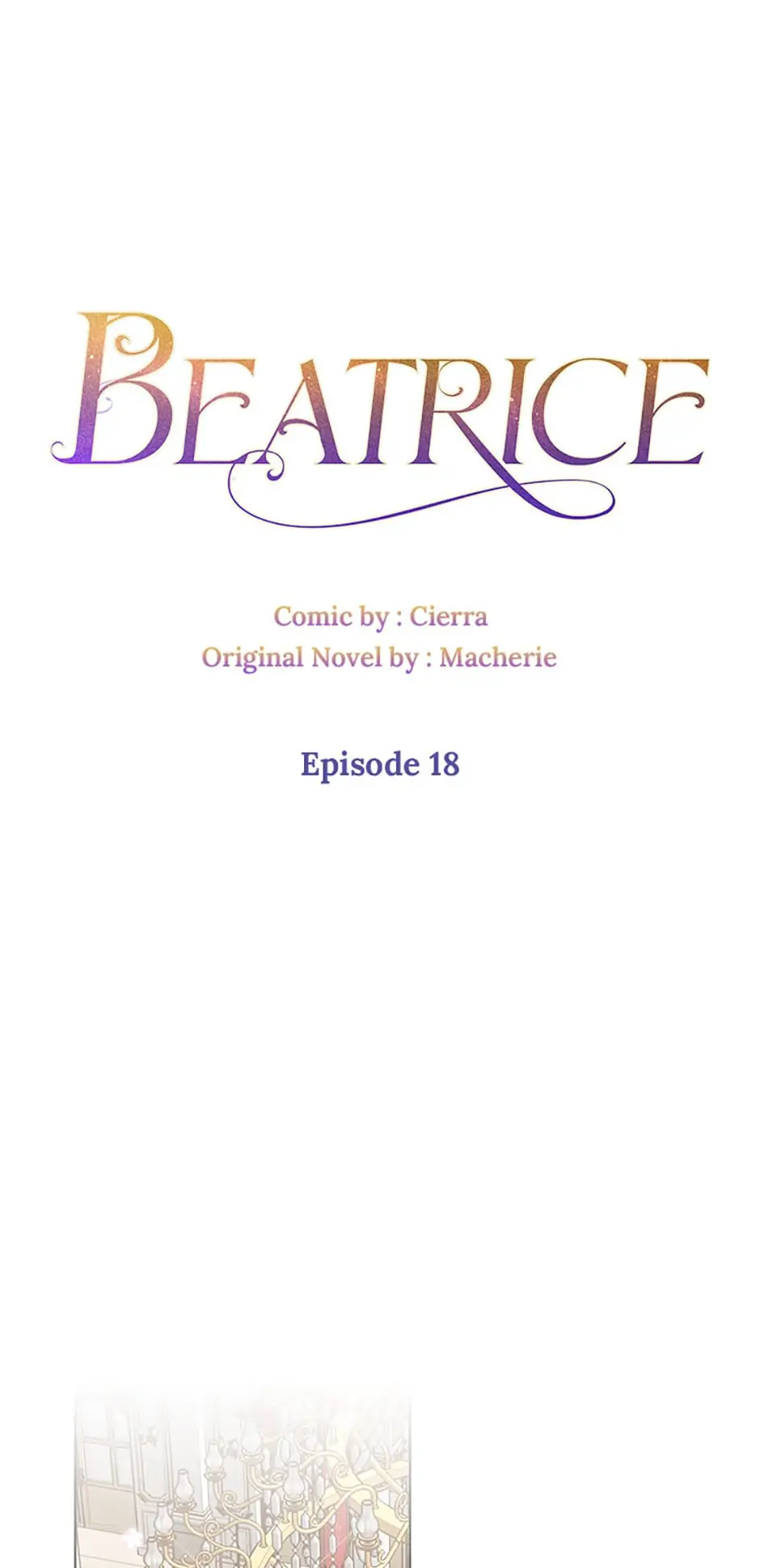Beatrice – Manhwa Chapter 18 - page 1