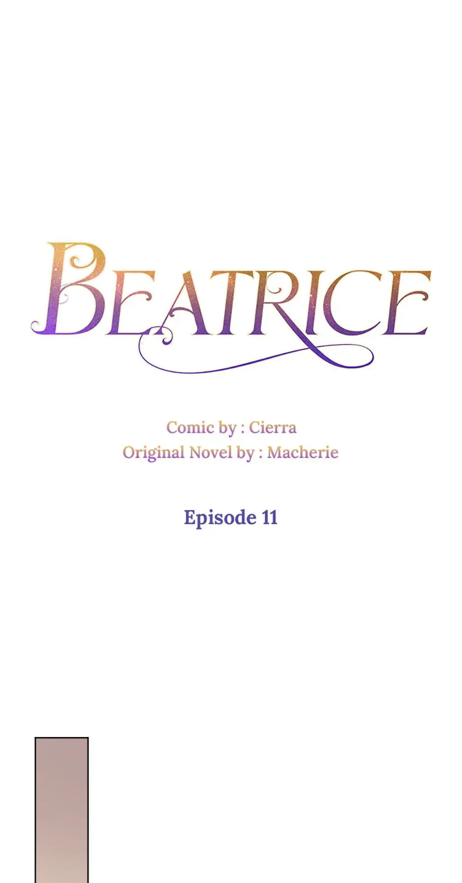 Beatrice – Manhwa Chapter 11 - page 1