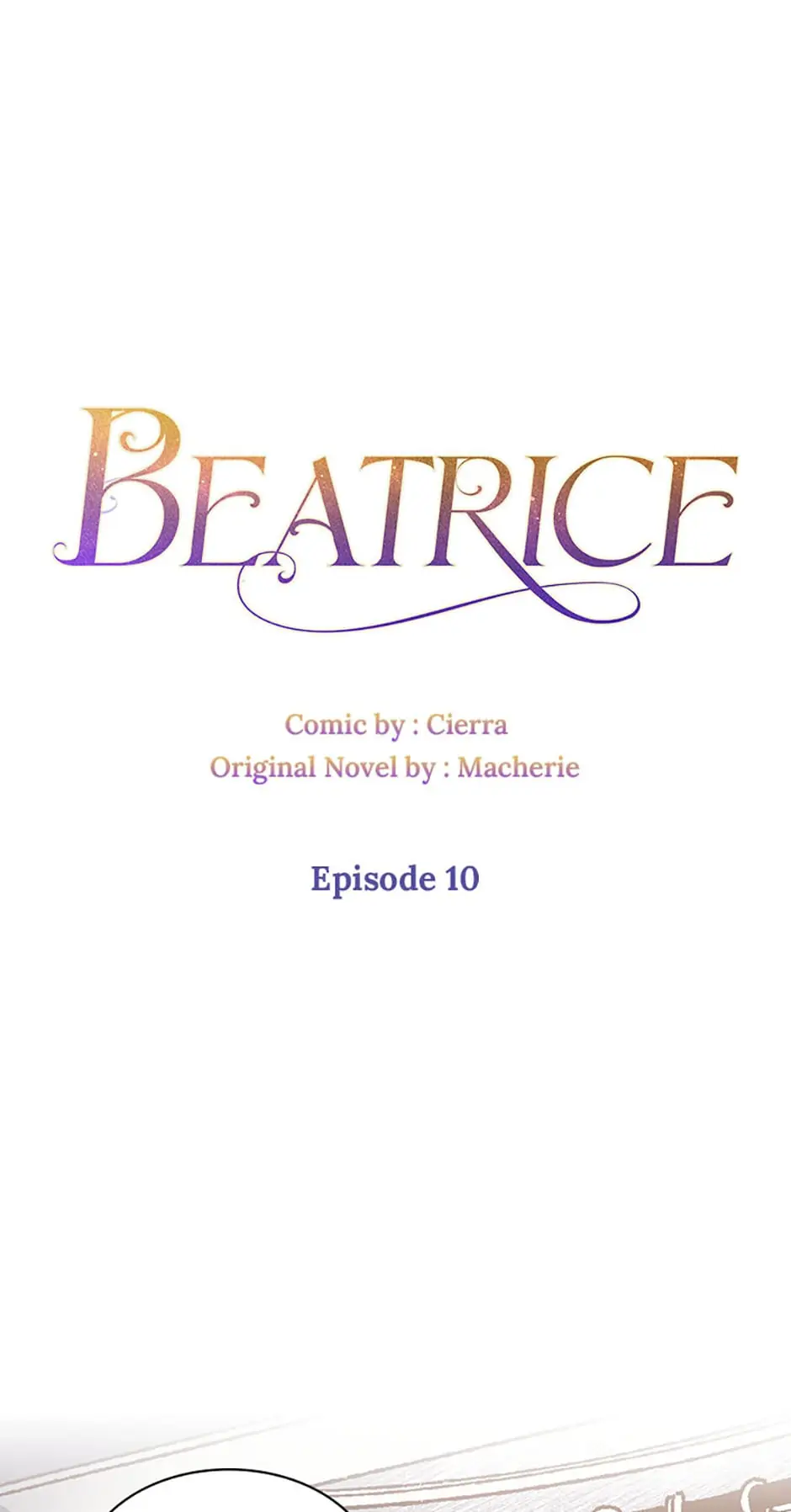 Beatrice – Manhwa Chapter 10 - page 1