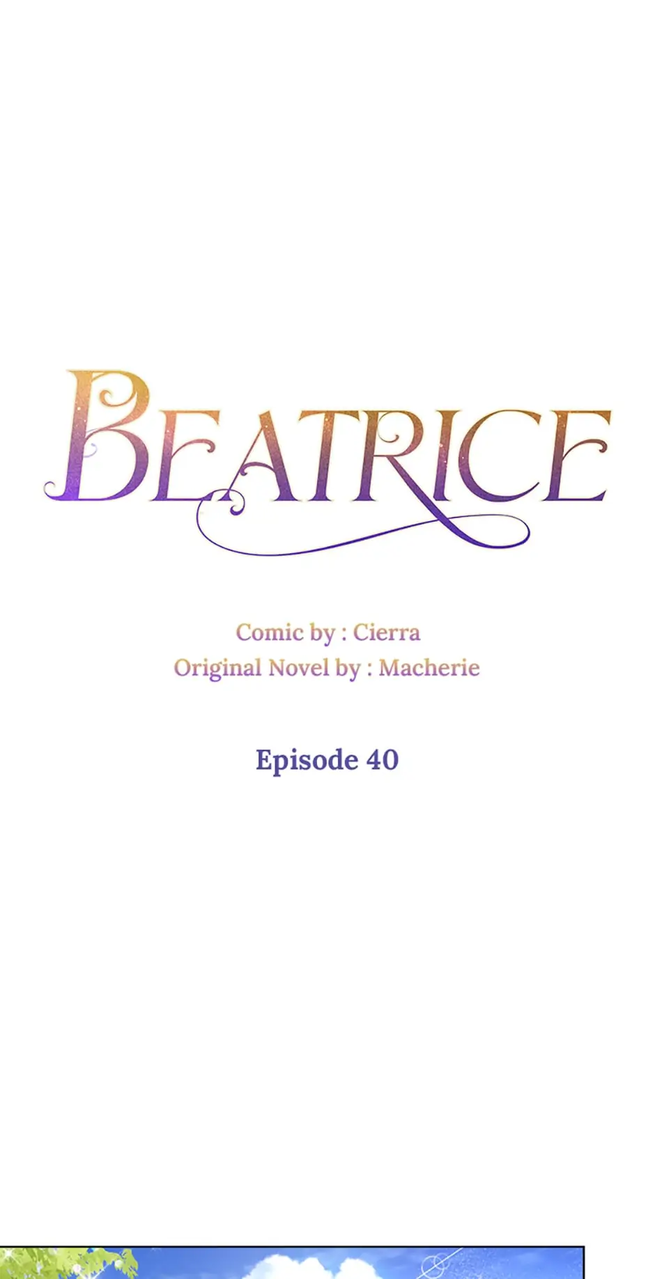 Beatrice – Manhwa Chapter 40 - page 1