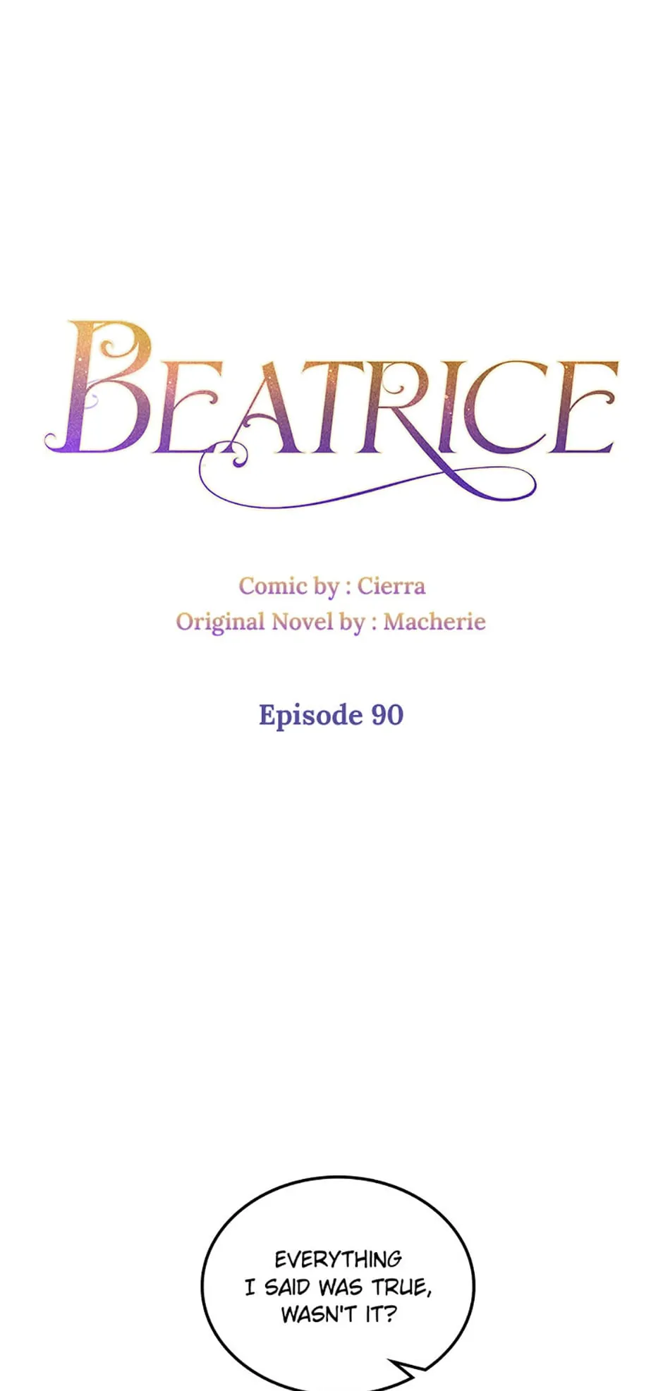 Beatrice – Manhwa Chapter 90 - page 1