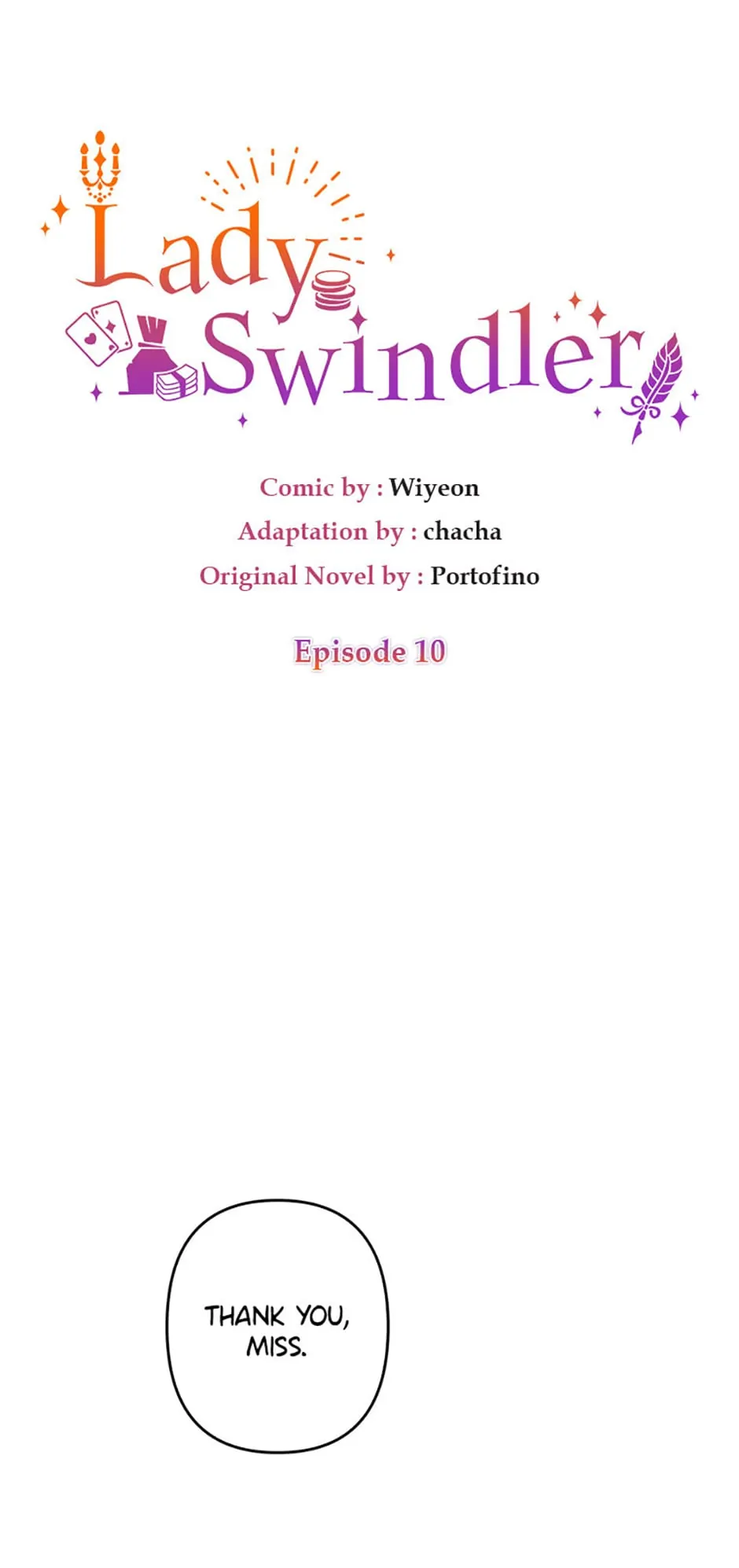 Lady Swindler Chapter 10 - page 1