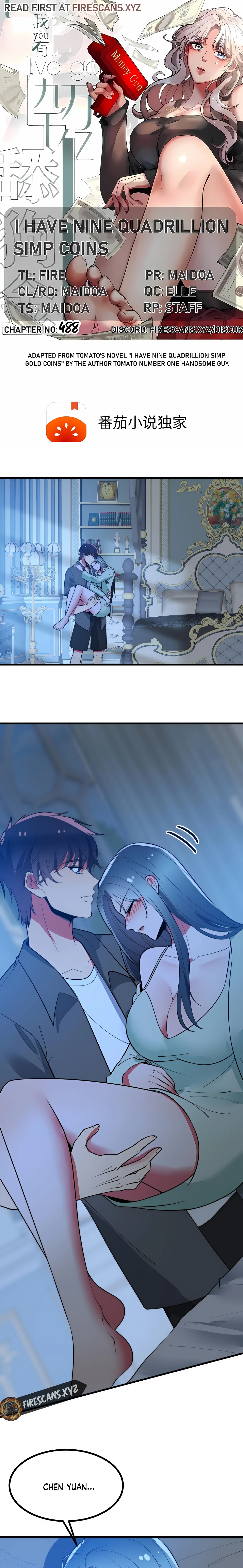I have 90 billion licking gold Chapter 488 - page 1