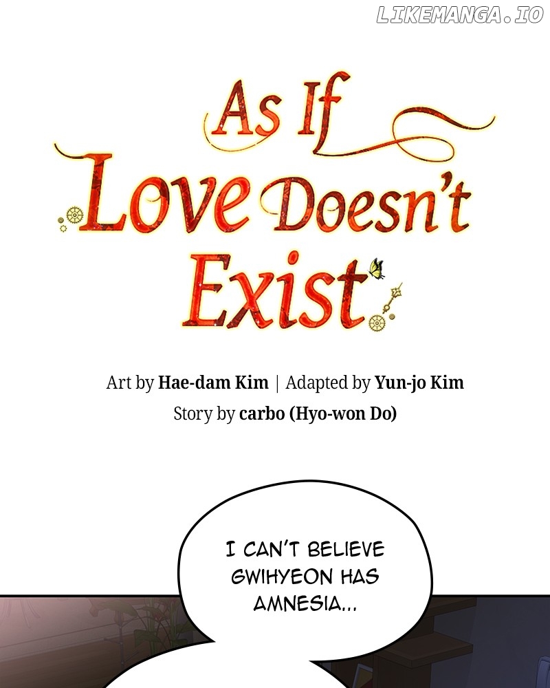 As If Love Doesn’t Exist Chapter 66 - page 1