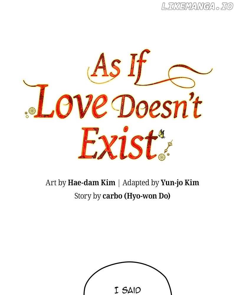 As If Love Doesn’t Exist Chapter 68 - page 1