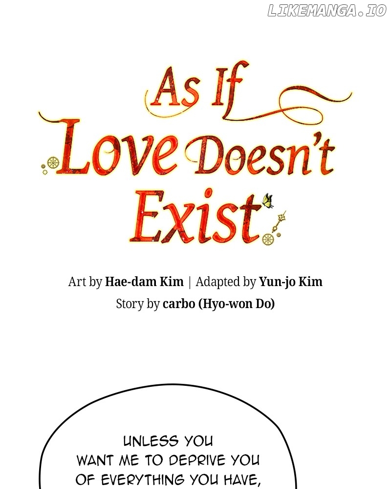 As If Love Doesn’t Exist Chapter 74 - page 1