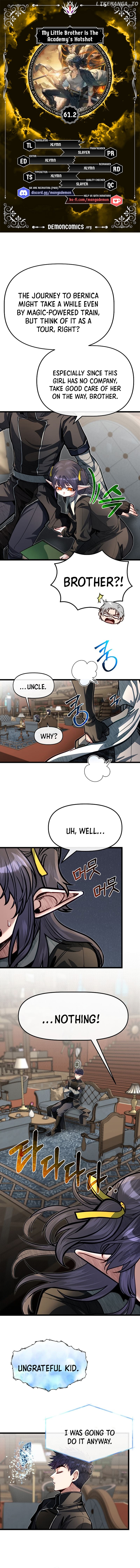 My Little Brother Is The Academy’s Hotshot Chapter 61.2 - page 1