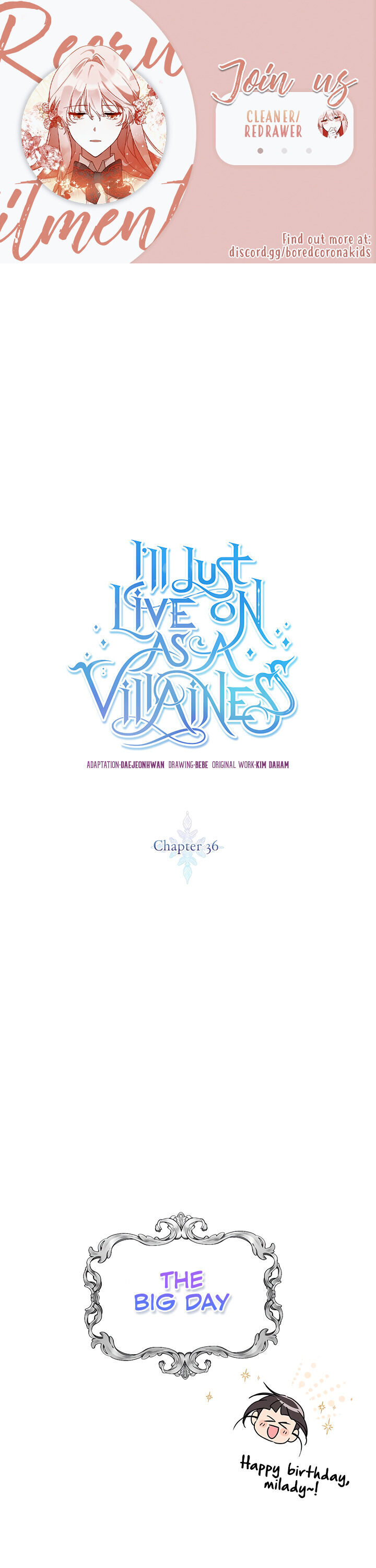 I’ll Just Live on as a Villainess Chapter 36 - page 1