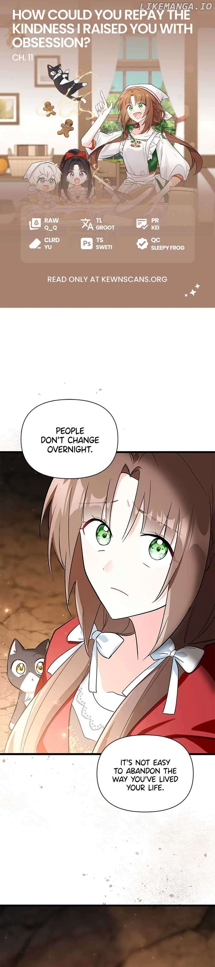 How Can You Pay Back The Kindness I Raised With Obsession? Chapter 11 - page 1