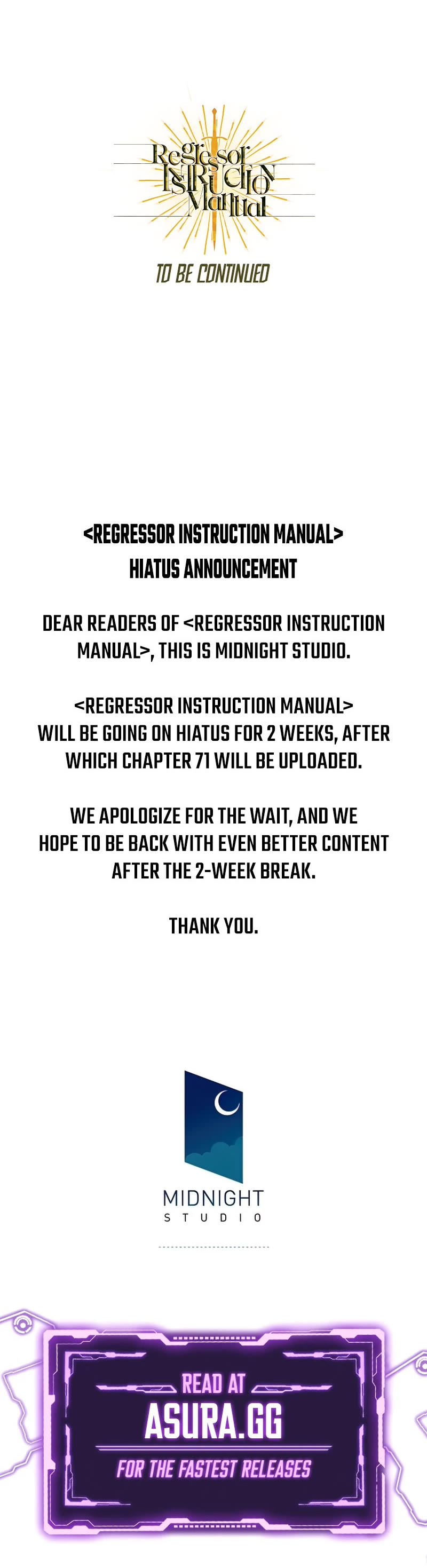 Regressor Instruction Manual chapter 70 - page 69
