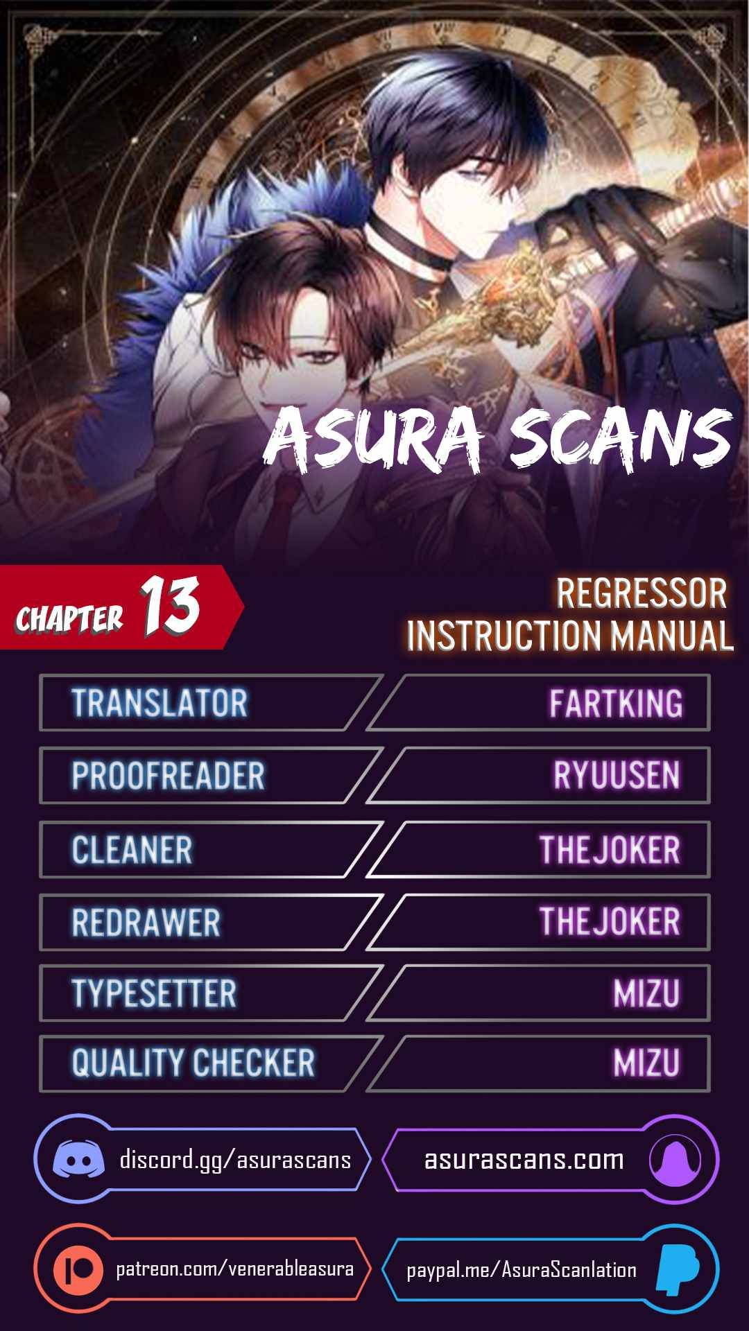Regressor Instruction Manual chapter 13 - page 1