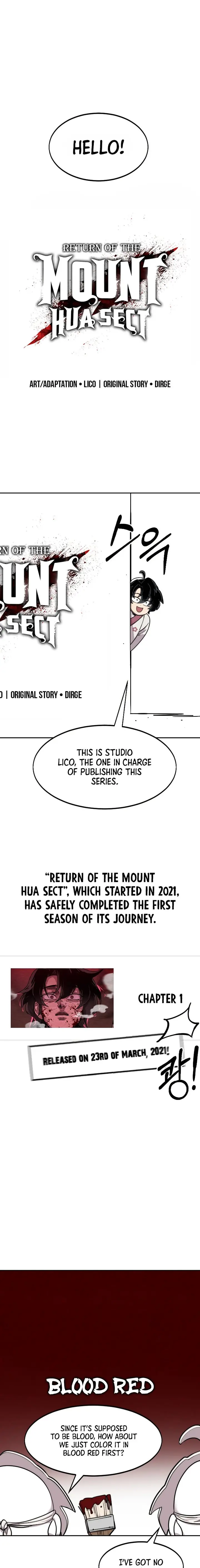 Return of the Mount Hua Sect chapter 72.5 - page 1
